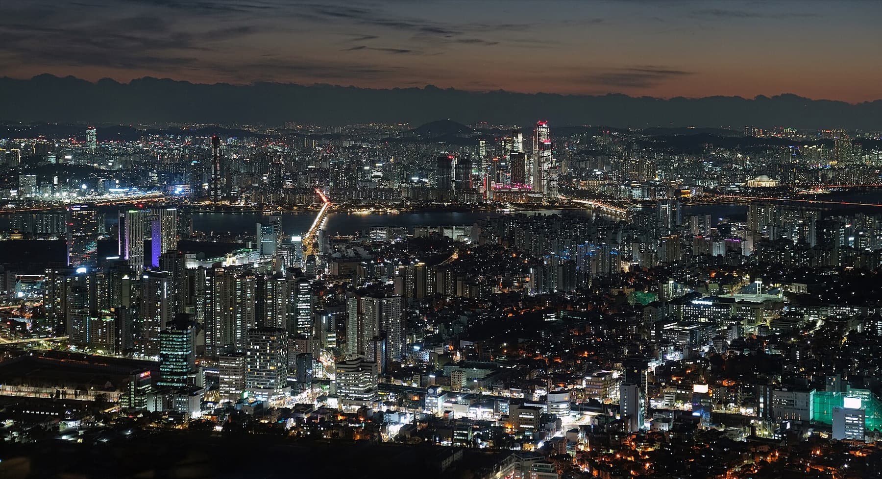 N Seoul Tower city view